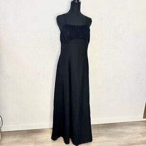 Vintage Y2K black beaded Bella formals dress